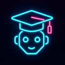 icon_robotics_graduation_cap_neon icon preview