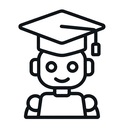 icon_robotics_graduation_cap_outline icon preview