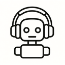 icon_robotics_headphones_line_art icon preview