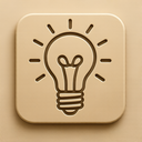 icon_robotics_light_bulb_embossed icon preview