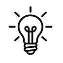 icon_robotics_light_bulb_monochrome icon preview