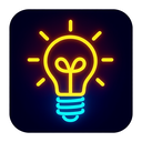 icon_robotics_light_bulb_neon icon preview