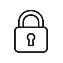 icon_robotics_lock_minimal_outline icon preview