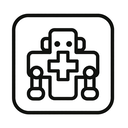 icon_robotics_medical_cross_monochrome icon preview