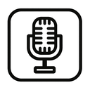 icon_robotics_microphone_monochrome icon preview