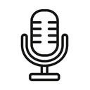 icon_robotics_microphone_outline icon preview
