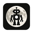 icon_robotics_moon_monochrome icon preview