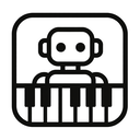 icon_robotics_piano_monochrome icon preview