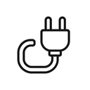 icon_robotics_plug_minimal_outline icon preview