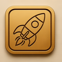 icon_robotics_rocket_embossed icon preview
