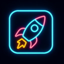 icon_robotics_rocket_neon icon preview