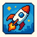 icon_robotics_rocket_pixel_art icon preview