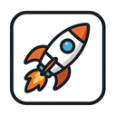 icon_robotics_rocket_thin icon preview
