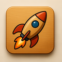 icon_robotics_rocket_wooden icon preview