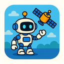icon_robotics_satellite_cartoon icon preview