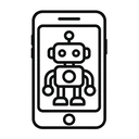 icon_robotics_smartphone_monochrome icon preview