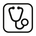 icon_robotics_stethoscope_monochrome icon preview