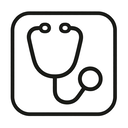 icon_robotics_stethoscope_outline icon preview