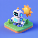 icon_robotics_sun_3d_isometric icon preview