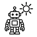 icon_robotics_sun_monochrome icon preview