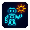 icon_robotics_sun_neon icon preview