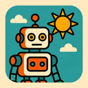 icon_robotics_sun_retro icon preview