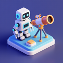 icon_robotics_telescope_3d_isometric icon preview