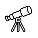 icon_robotics_telescope_line_art icon preview