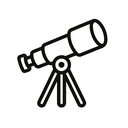 icon_robotics_telescope_minimal_outline icon preview