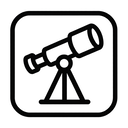 icon_robotics_telescope_monochrome icon preview