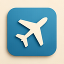 icon_science_airplane_elegant icon preview
