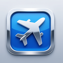 icon_science_airplane_metallic icon preview