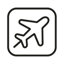 icon_science_airplane_minimal_outline icon preview