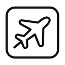 icon_science_airplane_monochrome icon preview