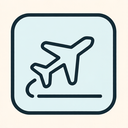 icon_science_airplane_thin icon preview