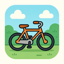 icon_science_bicycle_cartoon icon preview