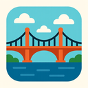 icon_science_bridge_flat_design icon preview