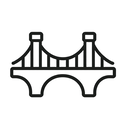 icon_science_bridge_minimal_outline icon preview