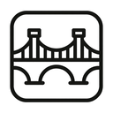 icon_science_bridge_monochrome icon preview