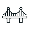 icon_science_bridge_outline icon preview