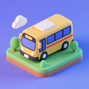 icon_science_bus_3d_isometric icon preview