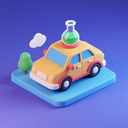 icon_science_car_3d_isometric icon preview