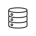 icon_science_database_minimal_outline icon preview