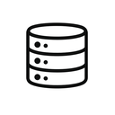 icon_science_database_monochrome icon preview