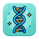icon_science_dna_strand_cartoon icon preview