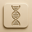 icon_science_dna_strand_embossed icon preview