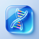 icon_science_dna_strand_glassy icon preview