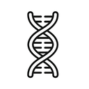 icon_science_dna_strand_line_art icon preview