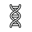 icon_science_dna_strand_minimal_outline icon preview