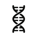 icon_science_dna_strand_monochrome icon preview